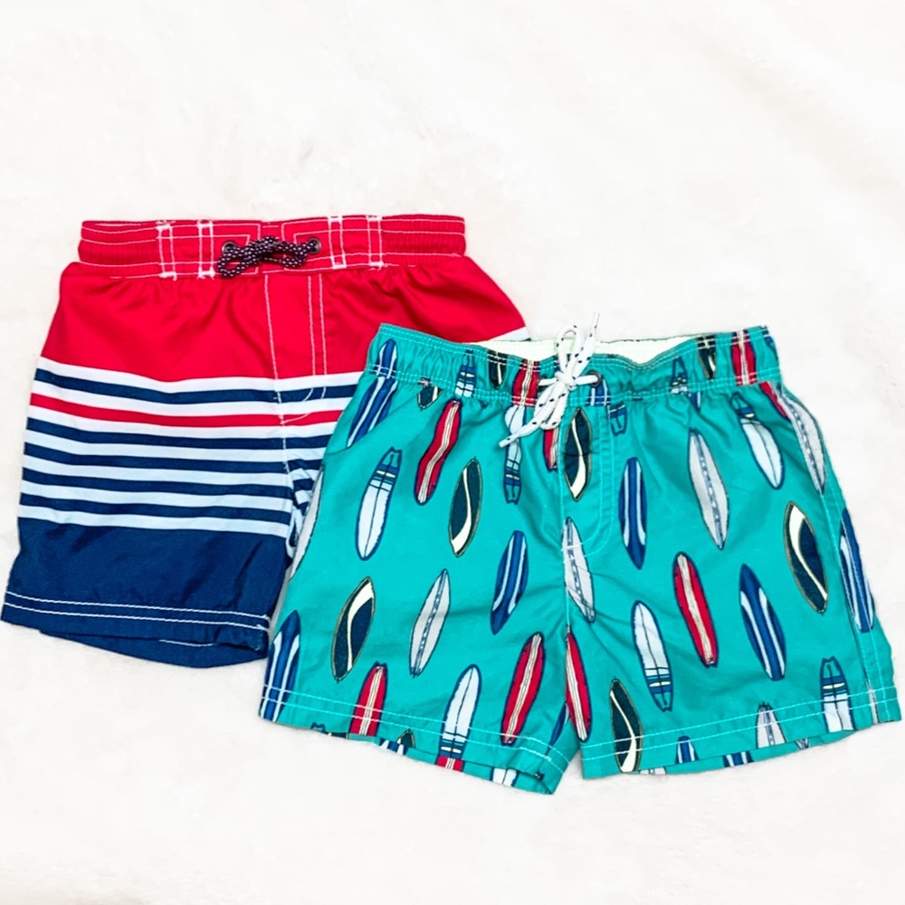 Carter’s 2 pairs swim trunks 18 months